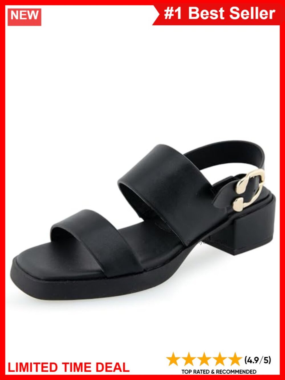 Womens Block Heel Slingback Sandals Faux Leather Platform Wedding Shoes